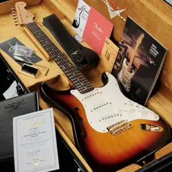 NEW FENDER CUSTOM SHOP ARTISAN COLLECTION KORINA STRATOCASTER THINLINE SUNBURST