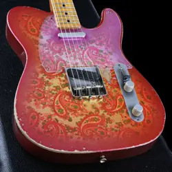 FENDER CUSTOM SHOP MASTER BUILT 1969 TELECASTER RELIC AGED PINK PAISLEY CZ552185