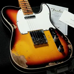 USED FENDER CUSTOM SHOP / 1965 TELECASTER MAPLE CAP HEAVY RELIC FADED 3CS 2023
