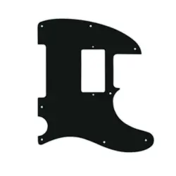 PICKGUARD FOR FENDER BLACKTOP TELECASTER BLACK ACRYLIC