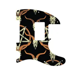 PICKGUARD FOR FENDER BLACKTOP TELECASTER SKULL & PENTAGRAM