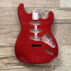NEW STRAT BODY FOR FENDER STRAT ALDER METALLIC CANDY APPLE RED GUITAR SSS GLOSS