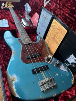 2020 FENDER CUSTOM SHOP ‘60 JAZZ BASS HEAVY RELIC - OCEAN TURQUOISE