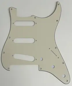 VINTAGE YELLOW PICKGUARD FIT FENDER PLAYER STRATOCASTER FLOYD ROSE SSS STYLE