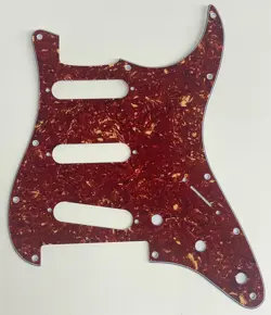 4 PLY RED TORTOISE PICKGUARD FIT FENDER PLAYER STRATOCASTER FLOYD ROSE SSS STYLE
