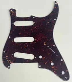 BROWN TORTOISE PICKGUARD FIT FENDER PLAYER STRATOCASTER FLOYD ROSE SSS STYLE