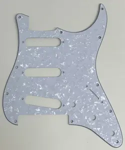 4 PLY WHITE PEARL PICKGUARD FIT FENDER PLAYER STRATOCASTER FLOYD ROSE SSS STYLE