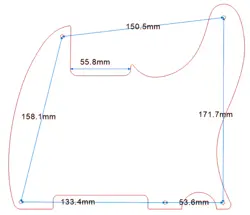 TRANSPARENT PICKGUARD
