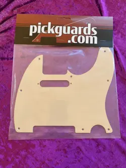 CUSTOM PICKGUARD FOR FENDER USA 1954 TO PRESENT TELECASTER CREAM - THIN 8 HOLE.
