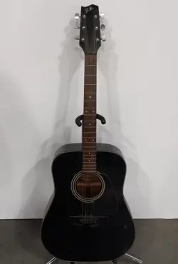 FENDER GEMINI III BLACK ACOUSTIC GUITAR