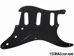 *NEW PICKGUARD FOR FENDER HENDRIX STRATOCASTER STRAT REVERSE BLACK 1 PLY 8 HOLE
