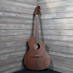 FENDER NEWPORTER SPECIAL MAHOGANY ACOUSTIC GUITAR AS IS