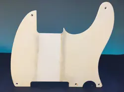AGED WHITE 1-PLY 5-HOLE PICKGUARD FITS 50S RI ESQUIRE