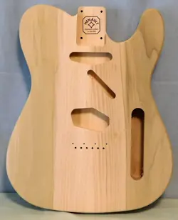 UNFINISHED FENDER TELECASTER STYLE GUITAR BODY-POPLAR