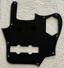 NEW GREAT- FOR FIT FENDER US JAGUAR BASS STYLE GUITAR PICKGUARD 3 PLY BLACK