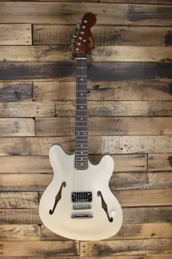 FENDER TOM DELONGE STARCASTER ELECTRIC GUITAR - SATIN SHORELINE GOLD   #M422