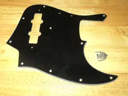 FENDER 1978 BLACK 3 PLY JAZZ BASS PICKGUARD