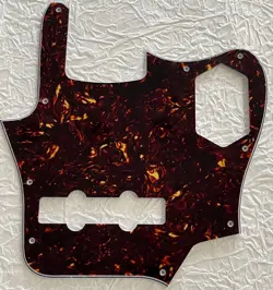 NEW GREAT- FOR FIT FENDER US JAGUAR BASS STYLE GUITAR PICKGUARD BROWN TORTOISE