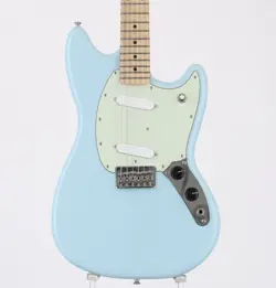 FENDER PLAYER MUSTANG MAPLE SONIC BLUE USED ALDER BODY MAPLE NECK W/SOFT CASE