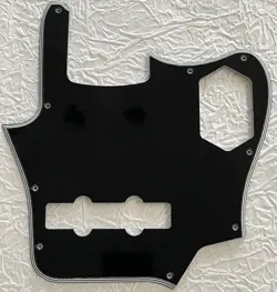 NEW GREAT- FOR FIT FENDER US JAGUAR BASS STYLE GUITAR PICKGUARD 5 PLY BLACK
