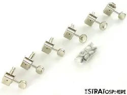  FENDER SQUIER CLASSIC VIBE SIX STRING BASS VI SERIES TUNERS TUNING PEGS NICKEL!