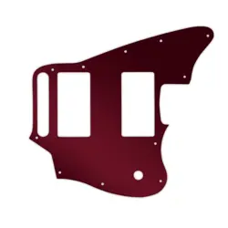 PICKGUARD FOR FENDER BLACKTOP JAGUAR RED MIRROR
