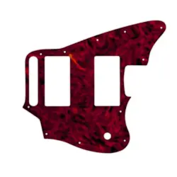 PICKGUARD FOR FENDER BLACKTOP JAGUAR 1 PLY NITRATE TORTOISE 