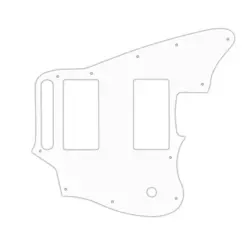 PICKGUARD FOR FENDER BLACKTOP JAGUAR WHITE BLACK WHITE