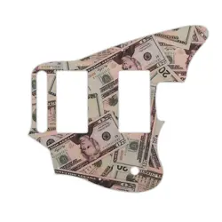 PICKGUARD FOR FENDER BLACKTOP JAGUAR MONEY