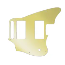 PICKGUARD FOR FENDER BLACKTOP JAGUAR GOLD MIRROR