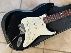 2000 FENDER AMERICAN STANDARD STRATOCASTER ROSEWOOD NECK BLACK W CASE