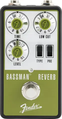 FENDER BASSMAN REVERB PEDAL - VERSATILE EFFECTS FOR ALL BASS GUITARS - NEW