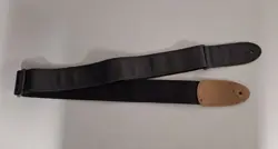 FENDER LEATHER GUITAR STRAP - BLACK - NEW