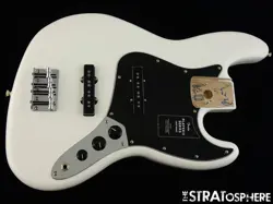 FENDER PLAYER II JAZZ BASS LOADED BODY, BASS GUITAR PARTS ALNICO 5 POLAR WHITE.