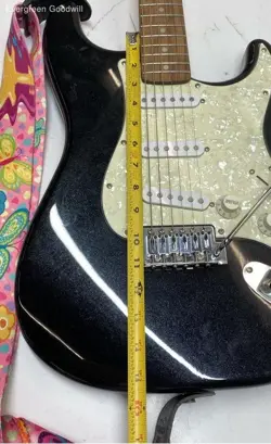 FENDER STARCASTER BLACK ELECTRIC GUITAR