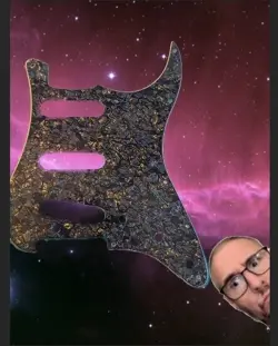 NEW - PICKGUARD FOR FENDER STRAT, S/S/S, 11 HOLES - 3-PLY BLACK PEARL BOOM!!!