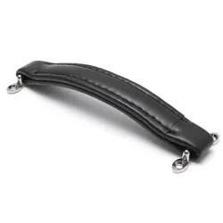 BLACK LEATHER STYLE GUITAR AMPLIFIER HANDLE STRAP FOR FENDER AMP INSTRUMENTS D