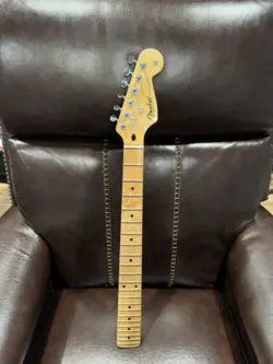 LOADED MAPLE ELECTRIC GUITAR NECK - FITS FENDER CUSTOM SHOP STRAT WITH TUNERS