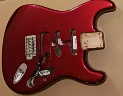 2010 FENDER AMERICAN SPECIAL STRATOCASTER GUITAR BODY CANDY APPLE RED STRAT USA
