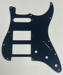 3 PLY BLACK PICKGUARD FIT FENDER STANDARD STRAT HHS STRATOCASTER STYLE