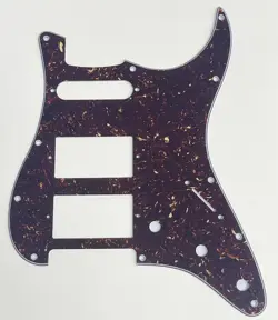 4 PLY BROWN TORTOISE PICKGUARD FIT FENDER STANDARD STRAT HHS STRATOCASTER STYLE