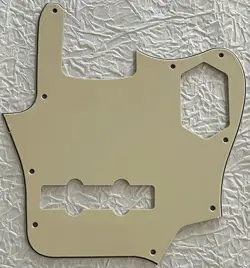 NEW GREAT- FOR FIT FENDER US JAGUAR BASS STYLE GUITAR PICKGUARD VINTAGE YELLOW