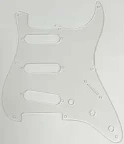 1 PLY CLEAR TRANSPARENT PICKGUARD FIT US FENDER 57' 8 SCREW STRATOCAST STYLE