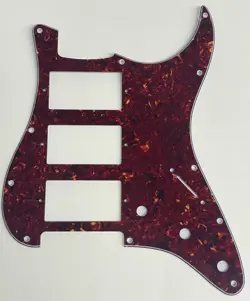 4 PLY RED TORTOISE PICKGUARD FIT FENDER US HHH STRATOCASTER STYLE GUITAR PARTS