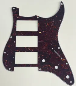 4 PLY BROWN TORTOISE PICKGUARD FIT FENDER US HHH STRATOCASTER STYLE GUITAR PARTS