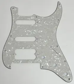 IVORY WHITE PEARL PICKGUARD FOR FENDER PLAYER STRATOCASTER FLOYD ROSE HSS STYLE