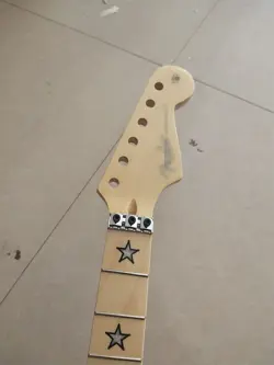 MAPLE ELECTRIC GUITAR NECK REPLACEMENT 22 FRETS FOR DIY FENDER LOCKING NUT GLOSS