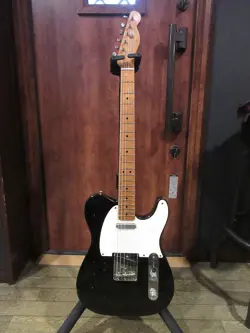 FENDER CUSTOM SHOP 1950 PINE BODY ESQUIRE BLACK USED ELECTRIC GUITAR  1998