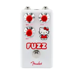 FENDER HELLO KITTY FUZZ GUITAR EFFECTS PEDAL WHITE LIMITED COLOR