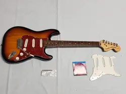 FENDER SQUIER 20TH ANNIVERSARY STANDARD STRATOCASTER ELECTRIC GUITAR - UPGRADED